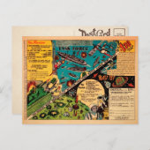  slagspel ad Briefkaart (Voorkant / Achterkant)