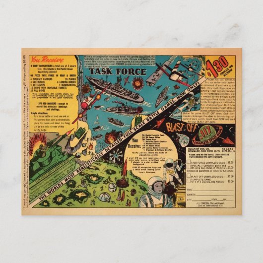  slagspel ad Briefkaart (Voorkant)