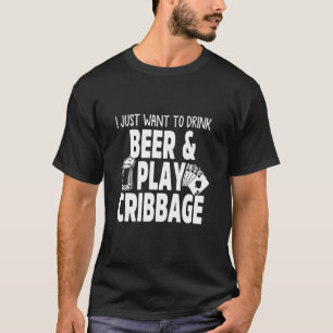 Slagspeler voor de Wieg van Cribberen Beer Card Bo T-shirt