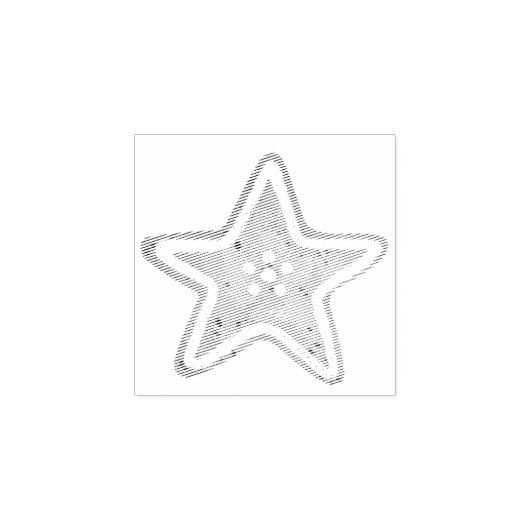 Slagstempel voor kleine kerststerren rubberstempel (Afrduk)