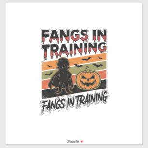 Slagtanden in training grappig vampier Halloween s Sticker