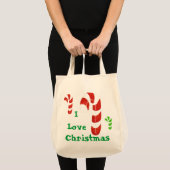 Slagtas met kerstsnoepjes voor fijne kerst tote bag (Voorkant (product))