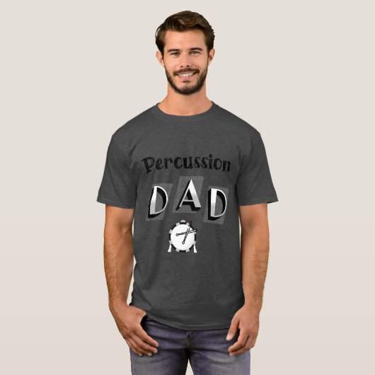 slagtrommel papa t-shirt (Voorkant volledig)