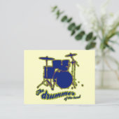 slagtrommels ~ trommelvaten briefkaart (Staand voorkant)