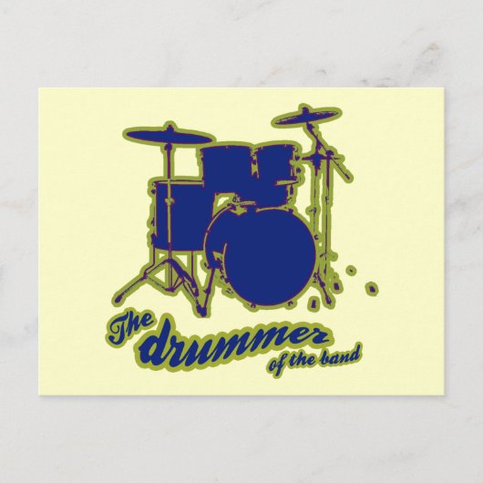 slagtrommels ~ trommelvaten briefkaart (Voorkant)