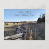 slagveld, nationaal militair park Pea Ridge, MO Briefkaart (Voorkant)