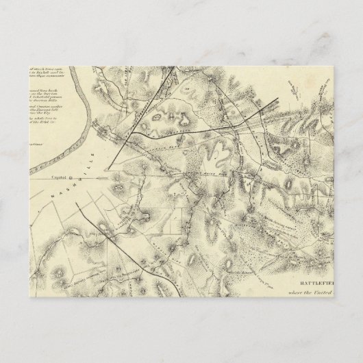 slagvelden voor Nashville Briefkaart (Voorkant)