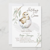 Slagvogel in het baby shower kaart (Voorkant)