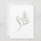 Slagvogel in het baby shower kaart (Achterkant)