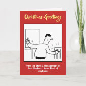 Slagwerk en kerstkaart feestdagen kaart (Voorkant)