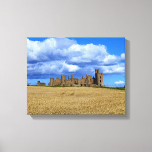 Slains Castle, Aberdeenshire, Schotland. Canvas Afdruk