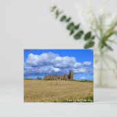 Slains Castle, Cruden Bay. Briefkaart (Staand voorkant)