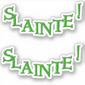 Slainte 2-opkromme contourstickers sticker (Voorkant)