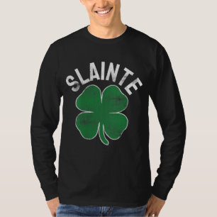 Slainte Beer Drink Irish ST PATRICKS DAY Shamro T-shirt