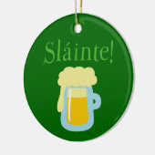 Sláinte Beer Keramisch Ornament (Links)