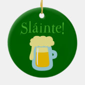 Sláinte Beer Keramisch Ornament (Achterkant)
