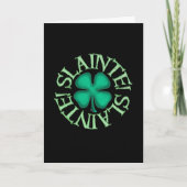 Slainte black greeting card kaart (Voorkant)