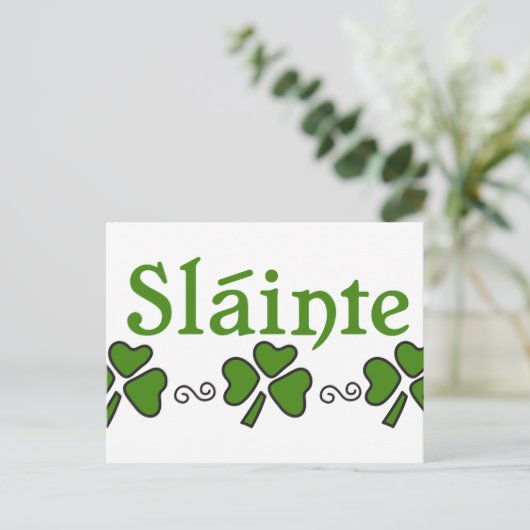 Slainte Briefkaart (Staand voorkant)