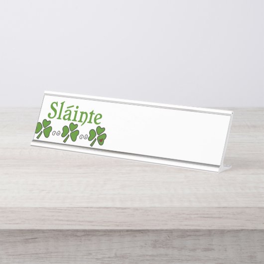 Slainte Bureau Naambordje (Voorkant)