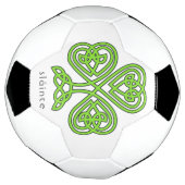 Slainte Celtic Shamrock Green St. Patrick's Day Voetbal (Gedraaid)