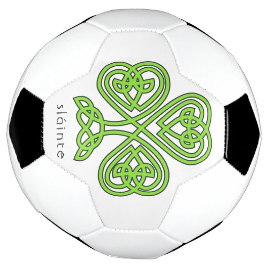 Slainte Celtic Shamrock Green St. Patrick's Day Voetbal (Gedraaid)