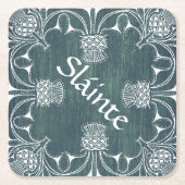 Sláinte Cheers Scottish Thistle Onderzetter (Voorkant)