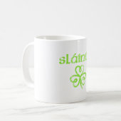  Slainte Cute Cheers Good Health Fun St Pat Koffiemok (Voorkant links)