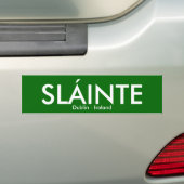 Slainte - Dublin Ierland Bumpersticker (Op auto)