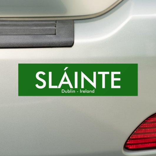 Slainte - Dublin Ireland Bumpersticker (Op auto)