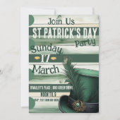 Slainte en Happy St Patrick's Day Party Kaart (Voorkant)