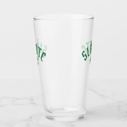 SLÁINTE Funny Irish St. Patrick's Day Green Clover Glas (Links)