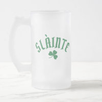 SLÁINTE Funny Irish St. Patrick's Day Green Clover