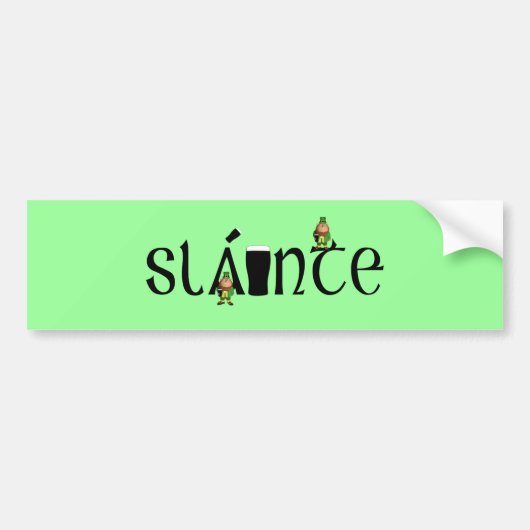 Slainte Gaelic Bumpersticker (Voorkant)