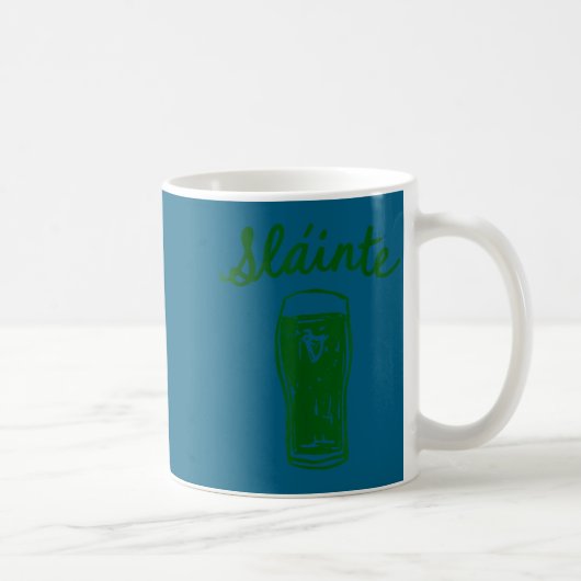 Slainte gaelic toast script Ierse pub cheers Koffiemok (Rechts)