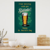 Slàinte! Glasheen Saint Patrick's Day Pint Bier Poster (Keuken)