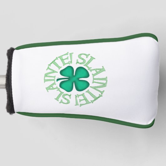 Slainte golf club putter golfheadcover (Voorkant)