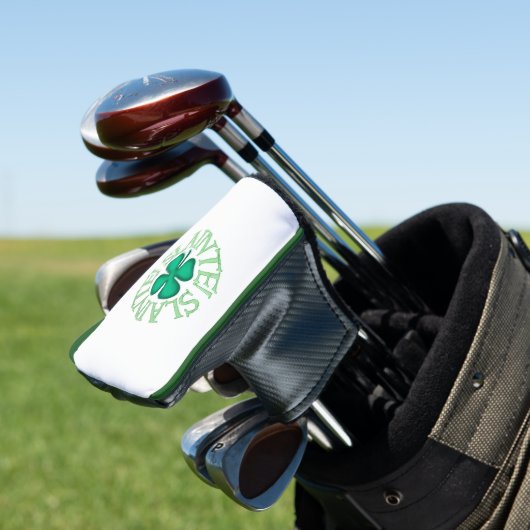 Slainte golf club putter golfheadcover (Insitu)