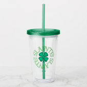 Slainte green acrylic tumbler acryl drinkbeker (Voorkant)