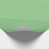 Slainte groen glanzend inpakpapier klein (Hoek)