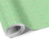 Slainte groen glanzend inpakpapier klein (Rol Hoek)