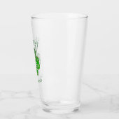 Sláinte Groene Keltische Ierse Shamrock Naam Glas (Links)