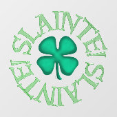 Slainte grote zie door venster vastklampen voorste raamsticker (Vel)