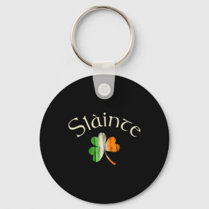 Slainté Ierse Klaver Vlag Van Ierland St. Patrick' Sleutelhanger