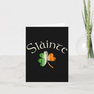 Slainte Ierse Klaverblad Vlag van Ierland St. Patr Kaart
