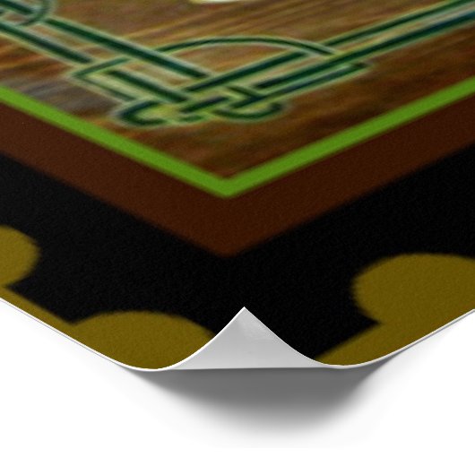 Slainte II ~ Naar uw gezondheid! St. Patricks Poster (Hoek)