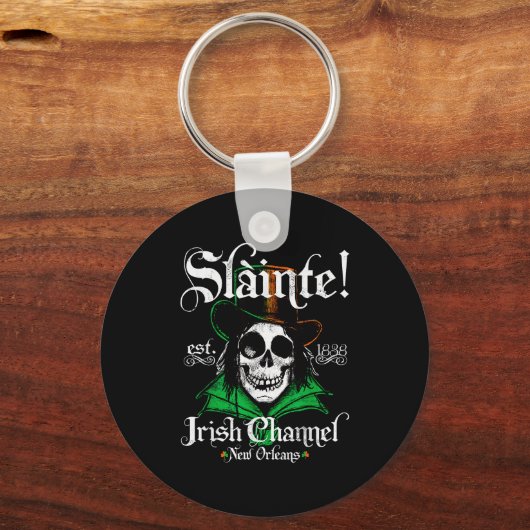 Slainte Irish Channel New Orleans St Patricks Day  Sleutelhanger (Voorkant)