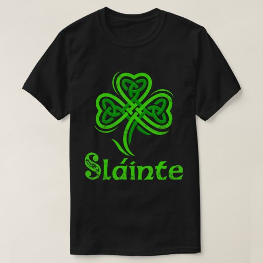 Slainte Irish Cheers Good Health St Patricks Day S T-shirt (Design voorkant)