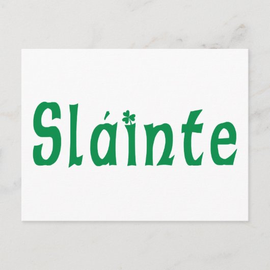 Slainte Irish Gift Briefkaart (Voorkant)