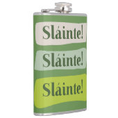 Slainte Irish Good Health St. Patrick's Day Green Heupfles (Rechts)