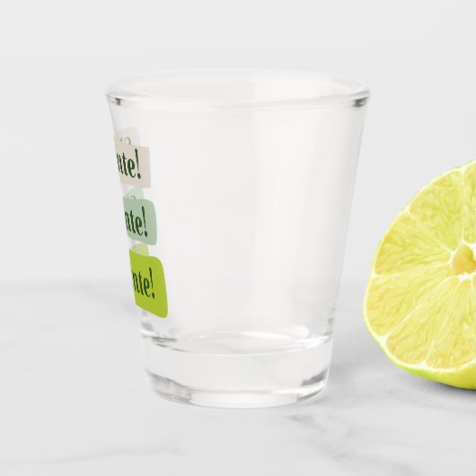 Slainte Irish Good Health St. Patrick's Day Green Shot Glas (Rechts)